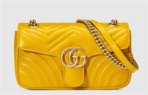 pastel yellow gucci bag|Gucci shoulder bag.